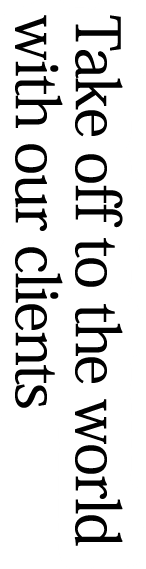 Soaring high above the world with our clients